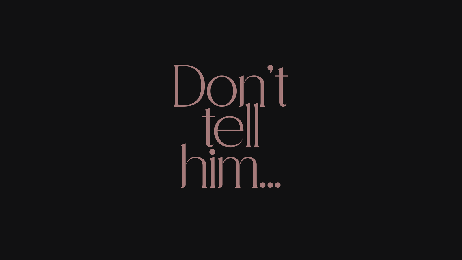 Featured image with text: "Don't tell him…" – story teaser for "Laundry Room, 3rd Floor"