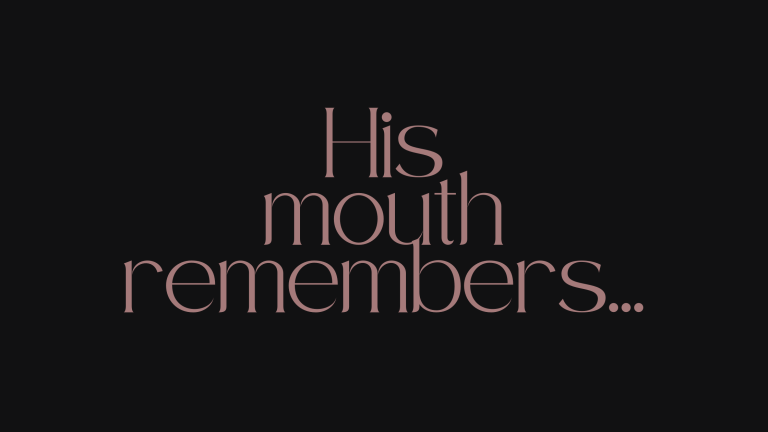 Featured image with text: "His mouth remembers…" – story teaser for "Snowed In With Her Ex"