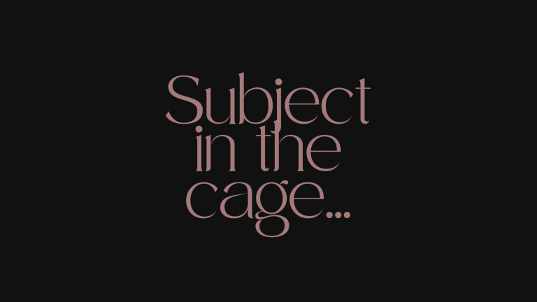 Featured image with text: "Subject in the cage…" – story teaser for "Flesh And Firmware"