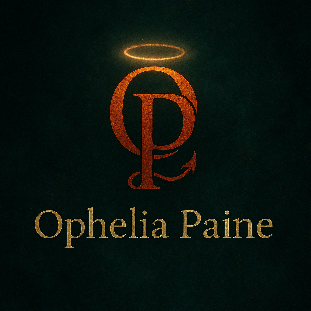 OP Logo and name Logo for Ophelia Paine - Writer & Teller of Naughty Stories